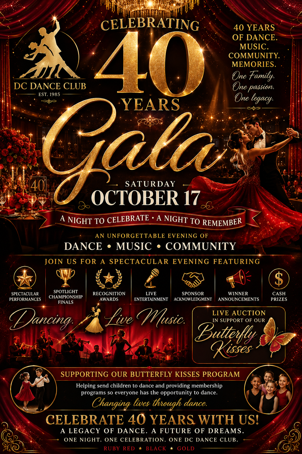 4 Decades of Dance, Music & Community October 17th